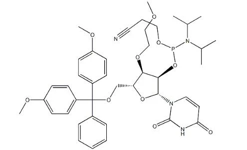 CAS#1452849-90-9|3-[({[(2R, 3R, 4R, 5R) -5-[(BIS (4-methoxyphenyl) (fenil) methoxy) methyl] -2- (2,4-dioxo-1,2,3,4-tetrahydropy rimidin-1-yl) -4- (2-metoksietoksi) oxolan-3-yl] oxy} (bis (propan-2-yl) amino) fosfanil) oxy] propanenitril
