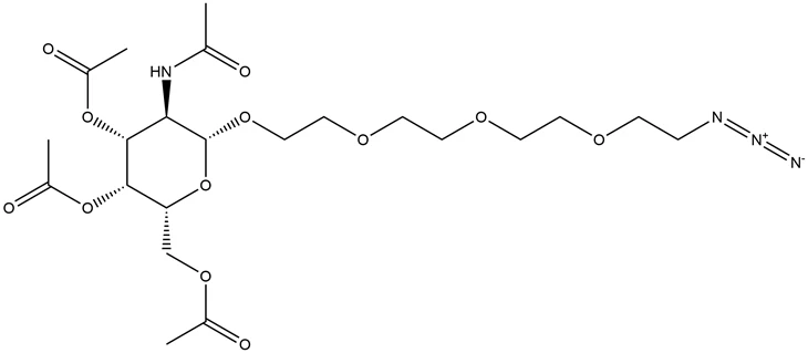 CAS# 879004-91-8|(2R, 3R, 4R, 5R, 6R) -3,4-bis (asetiloksi) -6- (2- (2- (2- (2-azidoethoxy) ethoxy) ethoxy) etoksi) -5-asetamidooksepan-2-yl] metil asetat