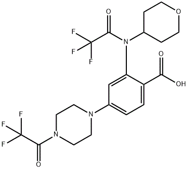 CAS#1108746 - 18 - 4|2- (2,2,2-trifluoro-n- (oxepan-4-yl) acetamido) -4- (4- (trifluoroacetyl) piperazin-1-yl) asam benzoat