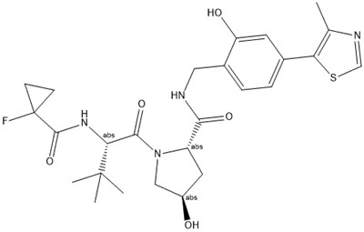 CAS#2306193 - 99 - 5|(2s, 4r) -1-((s) -2- (1-fluorocyclopropane-1-carboxamido) -3,3-dimethylbutanoyl) -4-hydroxy-n- (2-hydroxy-4- (4-methylthiazol-5-yl) pyzyl) pyrrolid-4- (4-methylthiazol-5-yl) pyzyl) pirroksi-4-